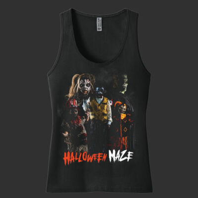 Adult Women's Cotton Tank Top - Faces of Fear Thumbnail