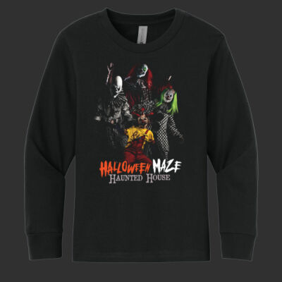 Youth Cotton Long Sleeve T-Shirt - Send in the Clowns Thumbnail