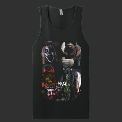 Adult Cotton Muscle Tank - A Collage of Horror Thumbnail