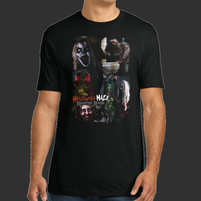 Adult Cotton T-Shirt - A Collage of Horror Thumbnail
