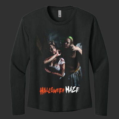 Adult Women's Cotton Relaxed Long Sleeve Shirt - Bloody Valentine Thumbnail