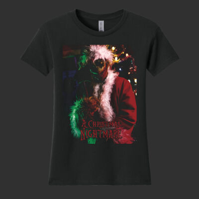 Adult Women's Cotton Relaxed T-Shirt - A Christmas Nightmare Thumbnail