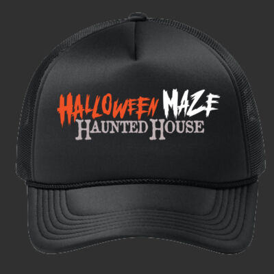 Foam Cap - Haunted House - White Thumbnail