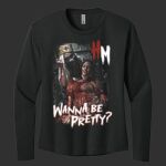 Adult Women's Cotton Relaxed Long Sleeve Shirt - Halloween Maze Thumbnail