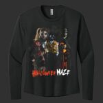 Adult Women's Cotton Relaxed Long Sleeve Shirt - Halloween Maze Thumbnail